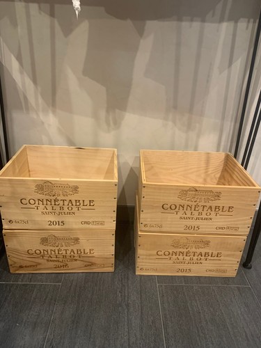 Lot caisses bois vin - bois,
