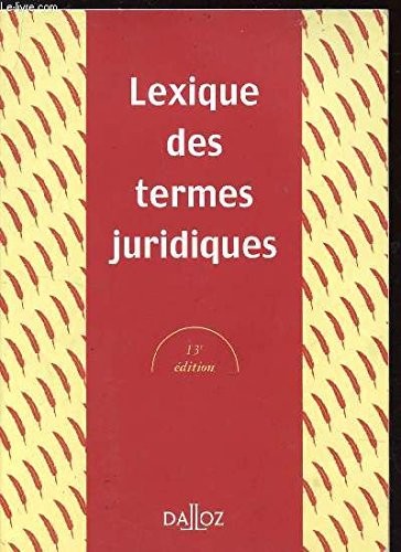 Termes juridiques lexique - juridiques,,