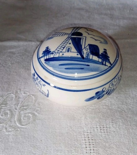 Petit coffret rond faience - rond, en