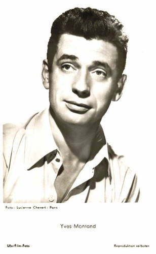 Yves montand carte postale - montand,