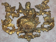 ornement de meuble en bronze ( Janus dieu romain bifrons ) pendule