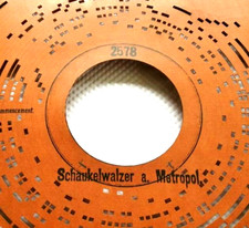 ORGAN disque HEROPHON organette carton disque carré orgue de rue Rare #0006