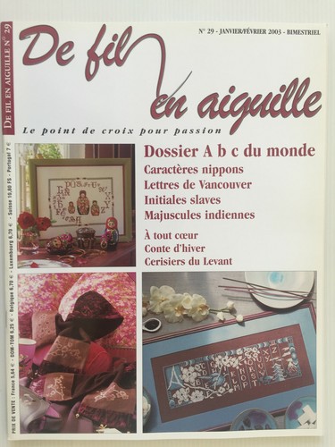 Magazine fil en - fil, aiguille