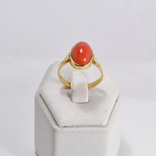 Bague en or Jaune 18 KT Corail
