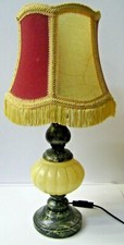 ANCIENNE LAMPE CHEVET MARBRE ET ALBATRE CANDELABRE BUREAU BOUILLOTTE LUSTRE 