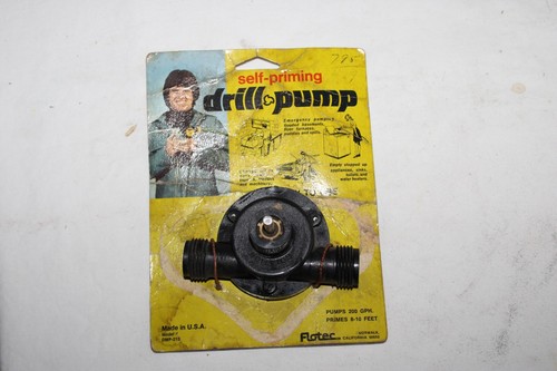 Drill pump self - self, priming