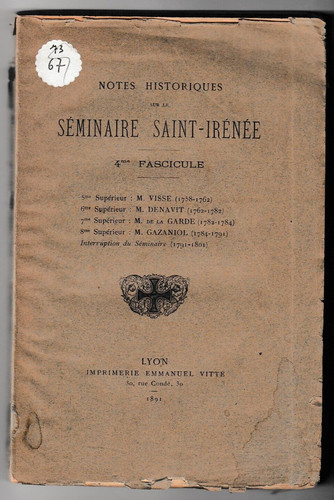 Notice historiques sur - historiques, le