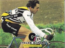 CYCLISME carte cycliste JEAN FRANCOIS RODRIGUEZ équipe RENAULT elf GITANE 1981