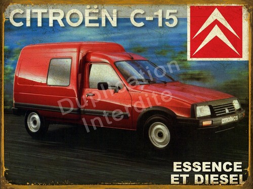 Plaque métal vintage citroën - plaque,