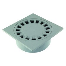 siphon de sol  20 x 20 cm gris