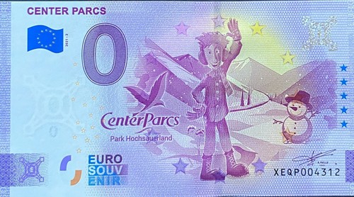 Billet euro center parcs - center,