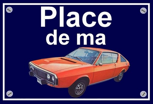 Plaque place ma renault - ma,