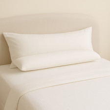 Traversin Plat Coton Anti-acariens - Pour Lit De 1 Personne 90 Cm