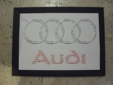 AUDI VOITURE WORD ART PERSONNALISÉ AVEC CADRE