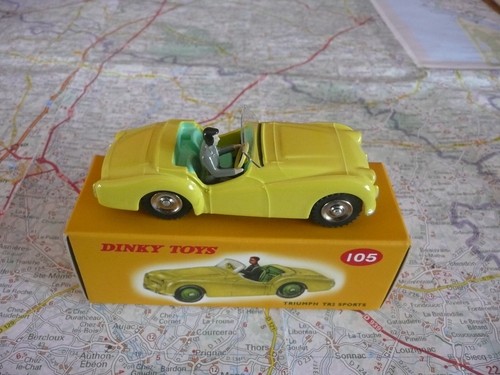 Triumph jaune dinky toys - dinky,