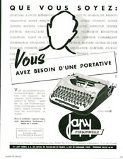 Publicité ancienne machine à écrire Japy 1951 issue de magazine