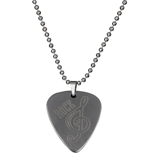 Pendentif médiator acier