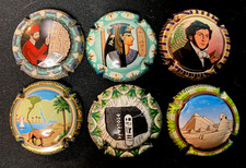 lot 6 capsules champagne