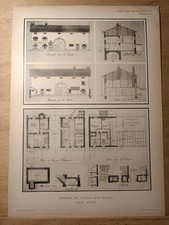 PLAN D'ARCHITECTE - M. OGÉ - VOSGES - MAISON DE PAYSAN SUR ROUTE