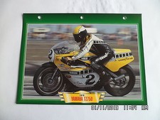 CARTE FICHE MOTO YAMAHA TZ 750