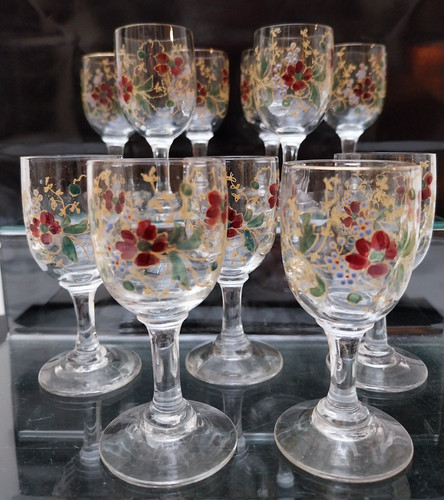 Verres liqueur peint main - liqueur,