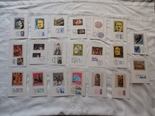 LOT DE 20 CARTES AVEC TIMBRES