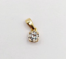 Pendentif vintage art deco or 18k diamant 0,10 carats