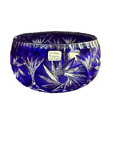 Saladier en cristal taillé