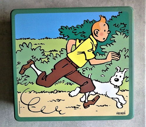 Boite metal tintin - metal, delacre