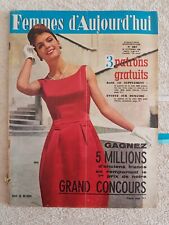 FEMMES D'AUJOURD'HUI N°807 20/10/60 Mode Couture Jacques Thollot Jouet far west