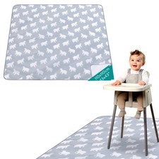 Tapis pour chaise haute bébé - Housse protection du sol 110 x 110 cm