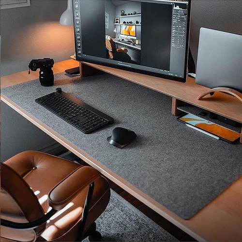 Tapis bureau feutre 90x40cm - tapis,