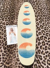 FRENCH 1960s/1970s SKATEBOARD DECK~WAVES & SUNRISE DESIGN~MADE IN FRANCE~UNUSED
