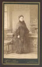 Deutschland CDV H.O.Klein, Bad Rippoldsau, une Dame pose, c.1885