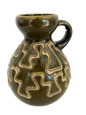Vase Céramique décor géométrique Vintage West Germany  2012/15 mid century