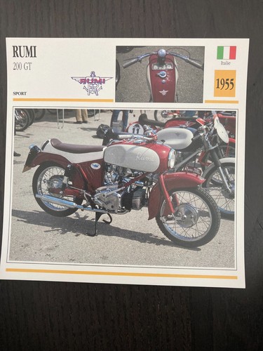 Carte fiche moto collection - carte,