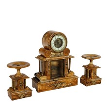 Tryptique Ancien Horloge en