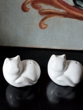 Chat en Porcelaine Blanche SEL