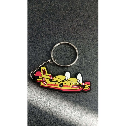 Porte cle pvc canadair - cle,