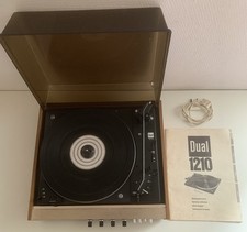 Dual 1210 Platine Vinyle Montée Sur Ampli Schneider Vintage 70