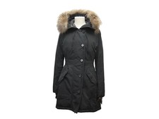 BLOUSON DOUDOUNE MONCLER MONTICOLE T3 42 L MATELASSE FOURRURE RENARD COAT 2060€