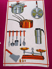 Torchon ancien ustensiles - , de