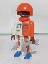 PLAYMOBIL FIGURINE PILOTE NOIR