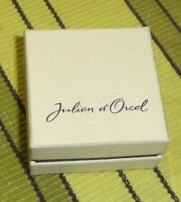 jolie boite écrin  pour bijoux " julien d'orcel " - vide -