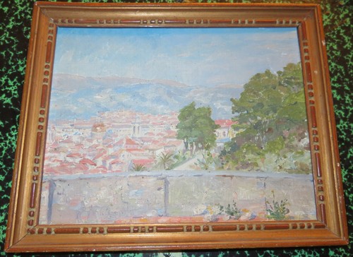 Francaise tableau huile - ec,