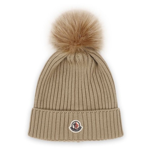 Moncler bonnet fourrure - en,