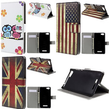 Étui pour Wiko Lenny 2 II Coque Etui Flip Livre Stand Simil Cuir Porte Monnaie