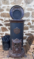 Godin 3721 Poêle à bois et/ou charbon Marron/noir   sortie 111mm 10Kw