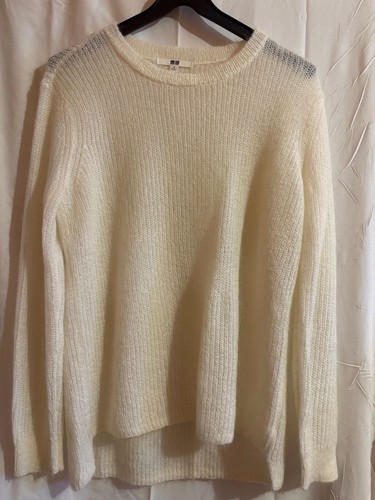 Uniqlo pull crème - pull, m
