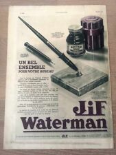 Publicité de 1932 - Stylos JIF WATERMAN - Un bel ensemble pour votre bureau 2397